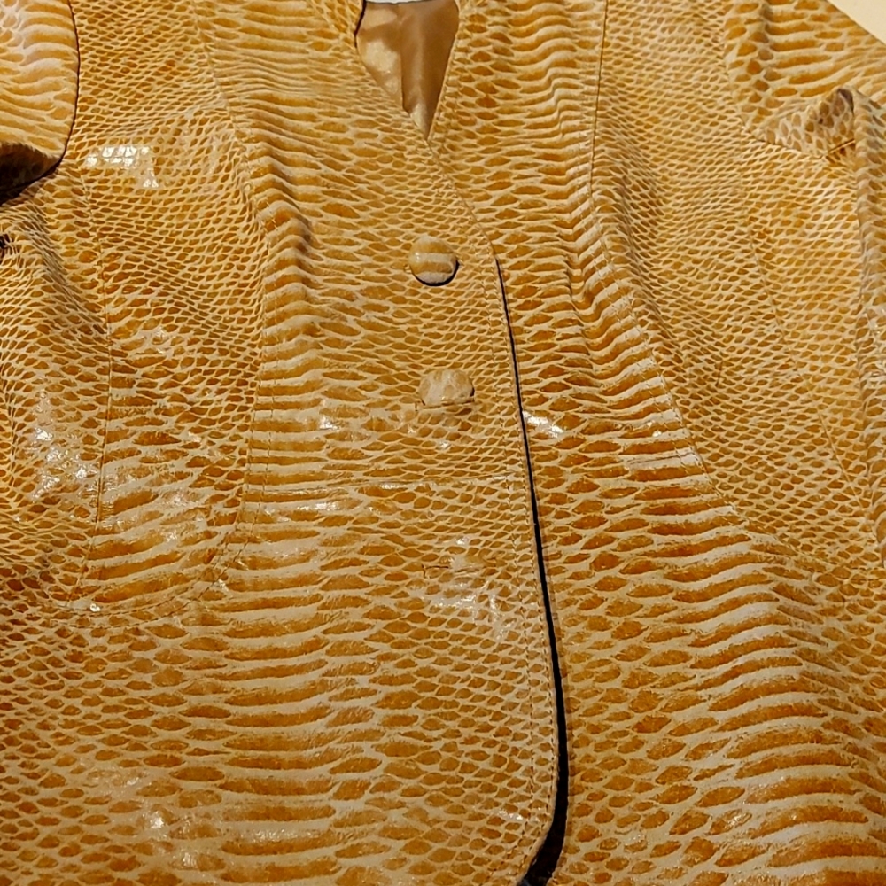 Reptile  leather jacket